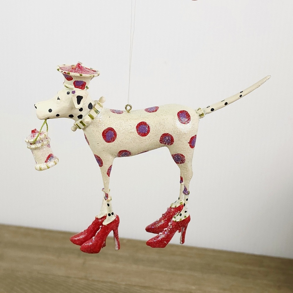 Patience Brewster Dalmatian Krinkles Christmas Ornament